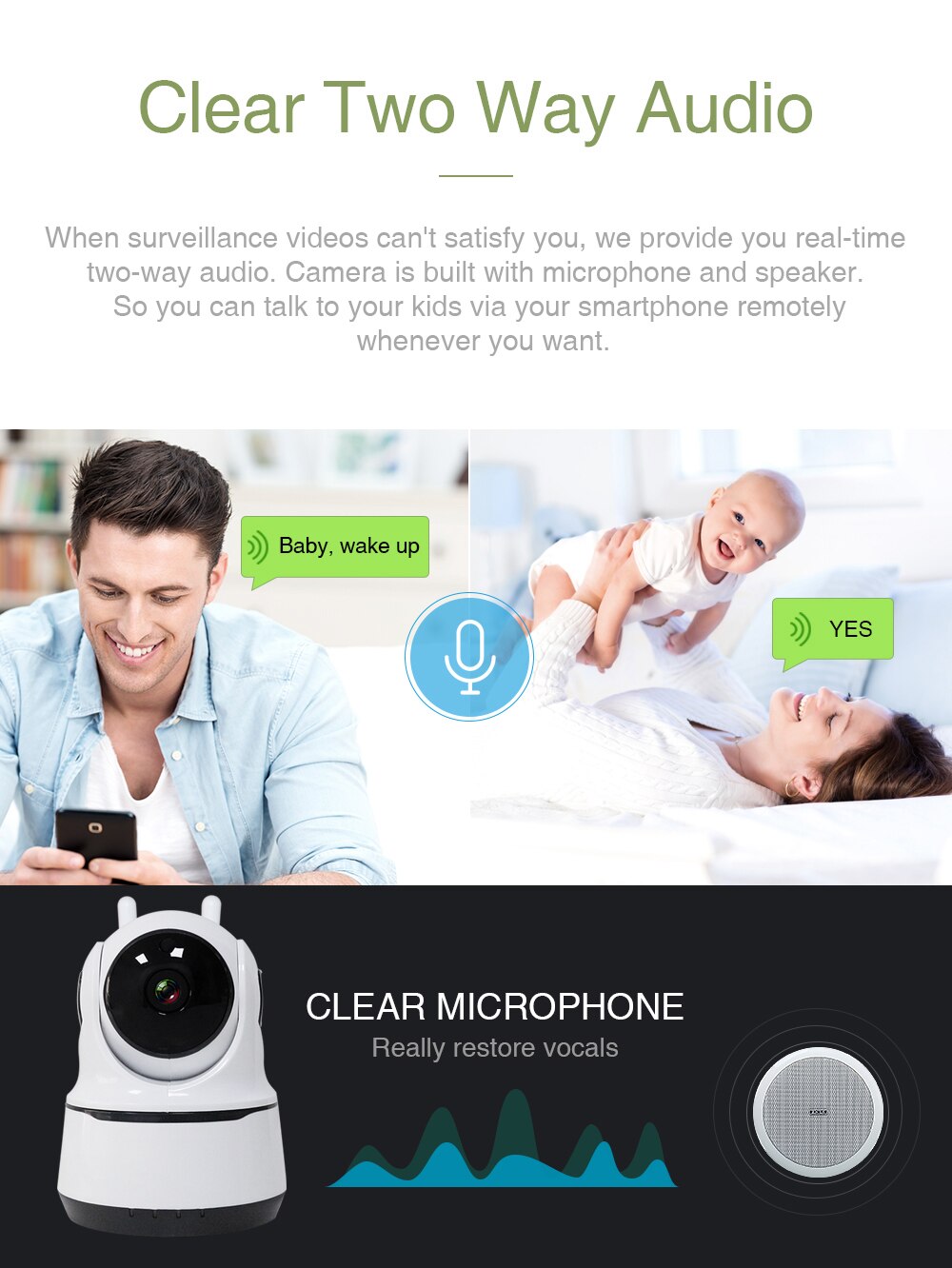 Wireless Security Camera 1080P – Night Vision, Motion Detection & Remote Access