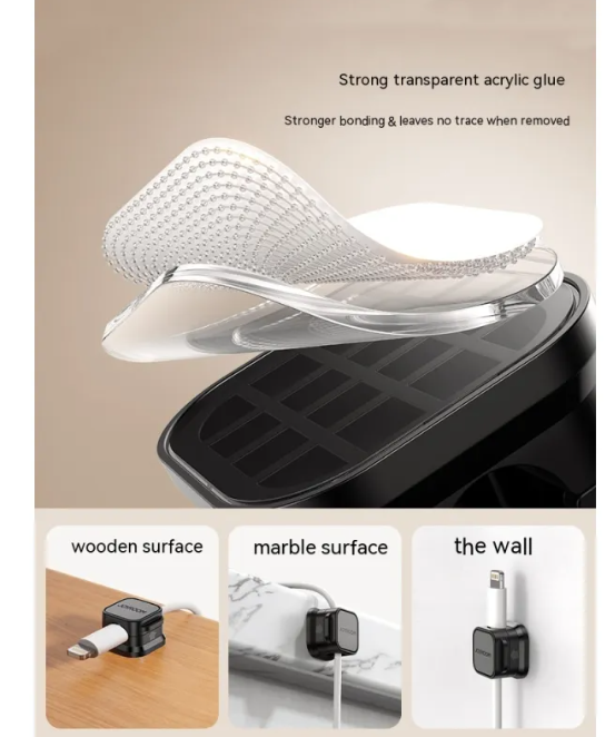 Desktop Cable Organizer – Multi-Slot Cable Management Box for Desk & Home Office