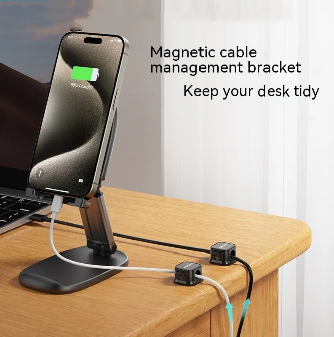 Desktop Cable Organizer – Multi-Slot Cable Management Box for Desk & Home Office