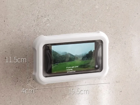 Waterproof Phone Stand – Retractable Rotating Holder for Kitchen & Bathroom