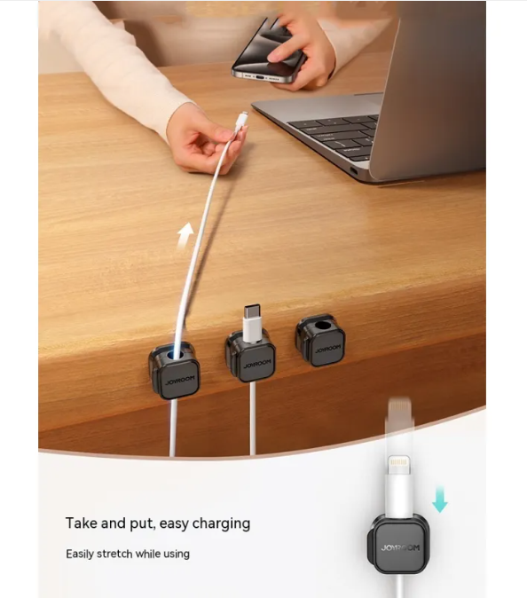 Desktop Cable Organizer – Multi-Slot Cable Management Box for Desk & Home Office